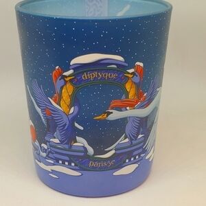 Empty Diptyque 2020 Christmas Amber Feather swan candle holder  RARE
